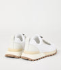 Brunello Cucinelli White Techno-Calfskin Runner Sneakers