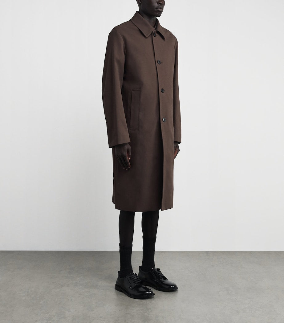 DRIES VAN NOTEN Brown Water-Repellent Car Coat