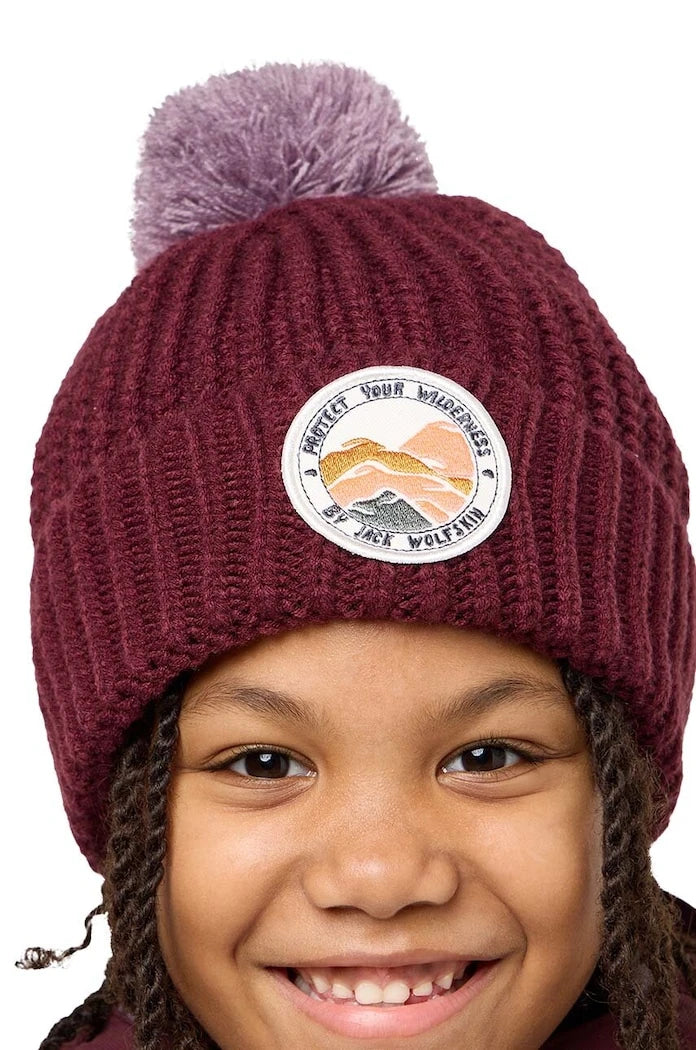 Детска шапка Jack Wolfskin POMPOM BADGE