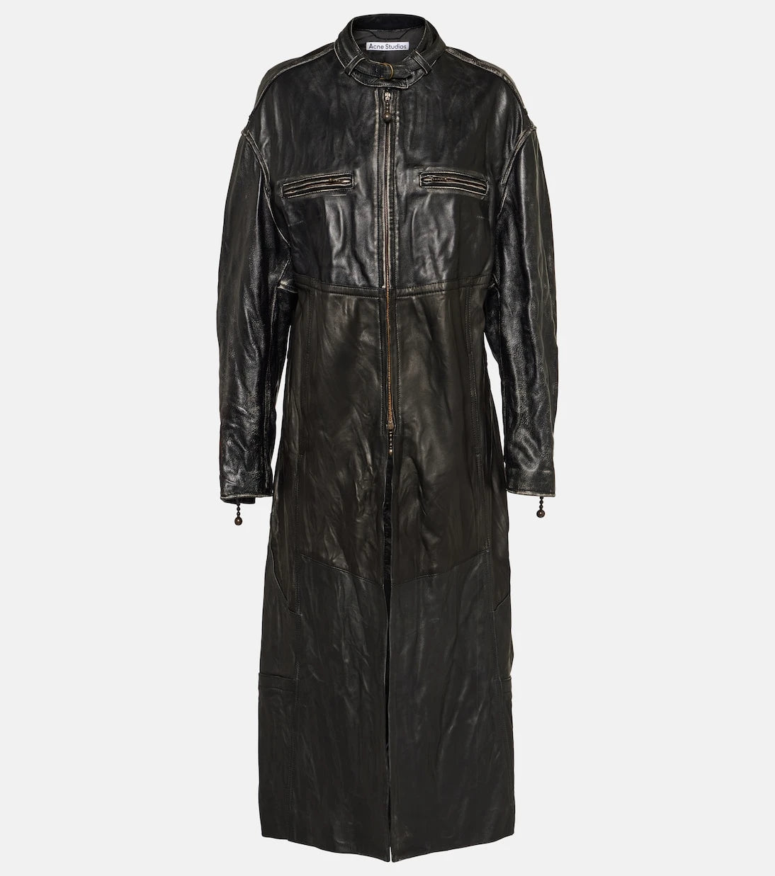 Acne Studios - Paneled leather coat