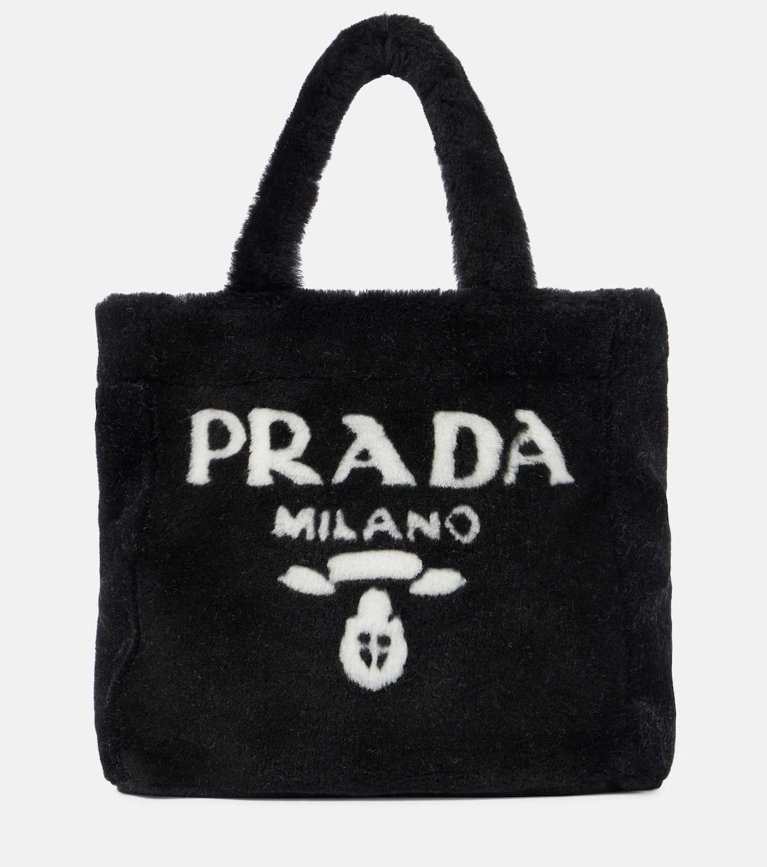 Prada - Medium shearling tote