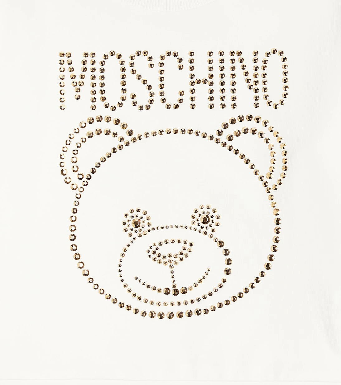 Moschino Kids - سويت شيرت مزين من مزيج القطن