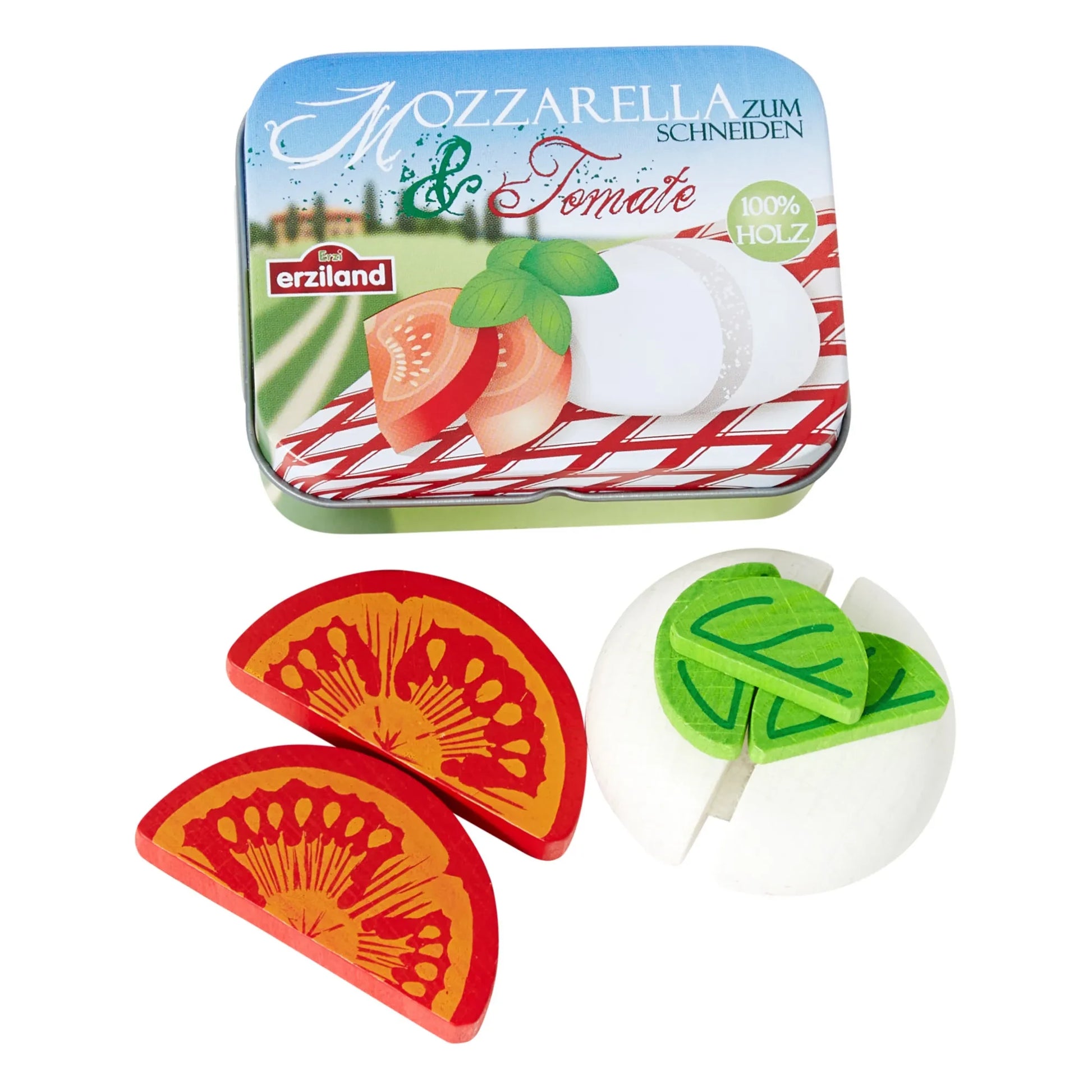 Erzi - Food Tin with Caprese Salad - 7 Pieces