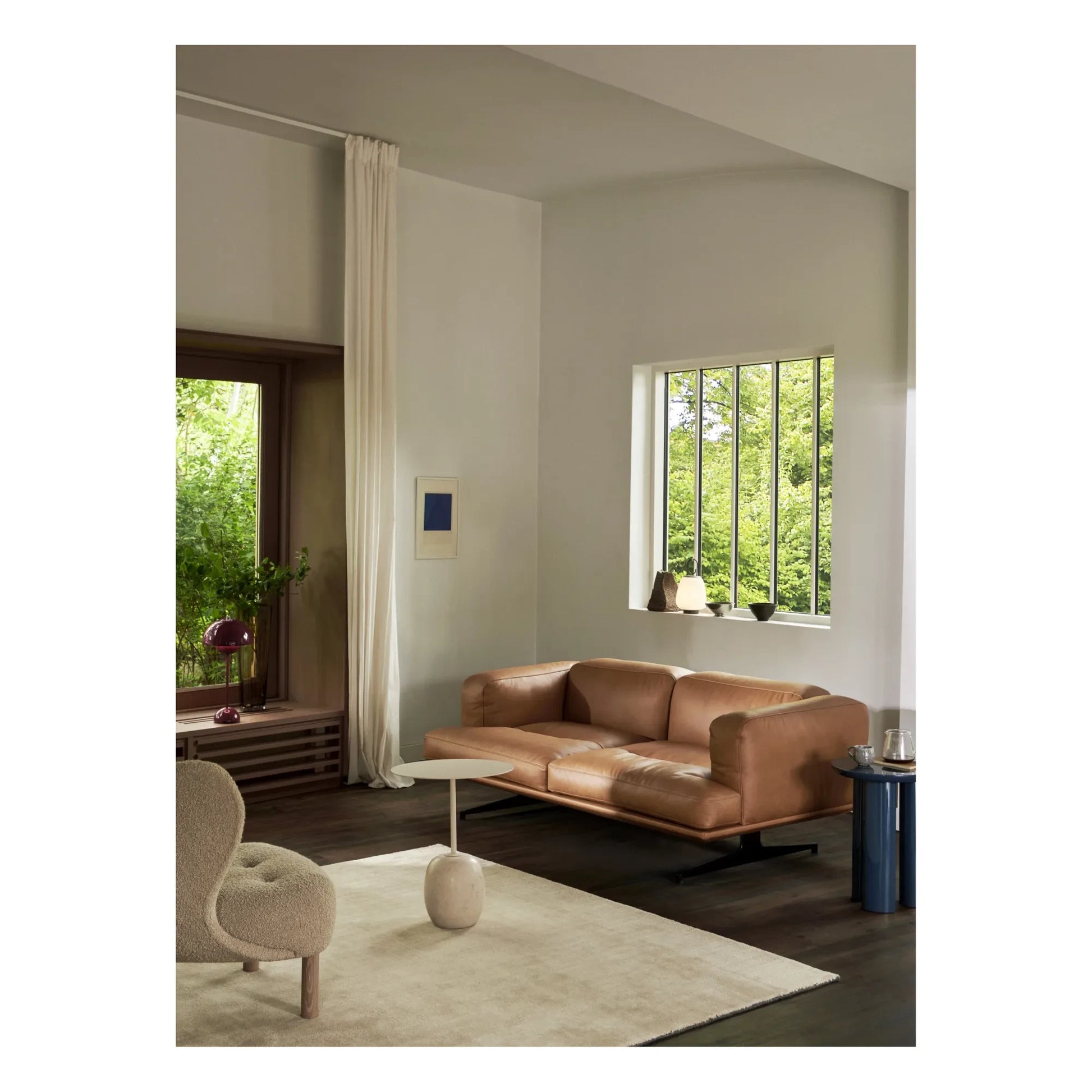 & Tradition - Inland AV22 sofa in fine leather | Cognac