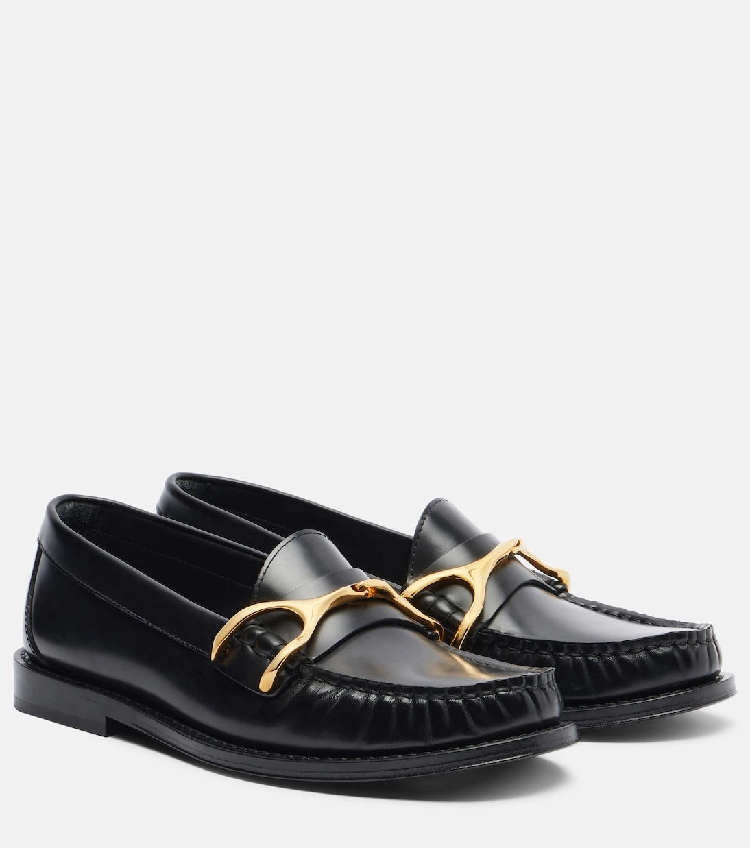 McQueen - Wishbone leather loafers