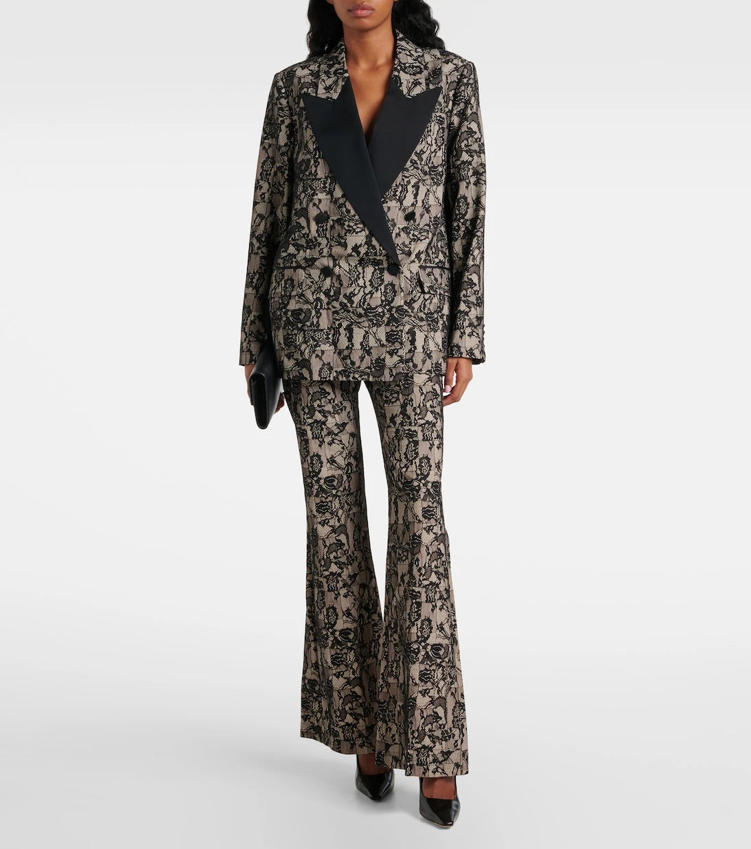 Joseph - Tokyo patchwork lace flared pants