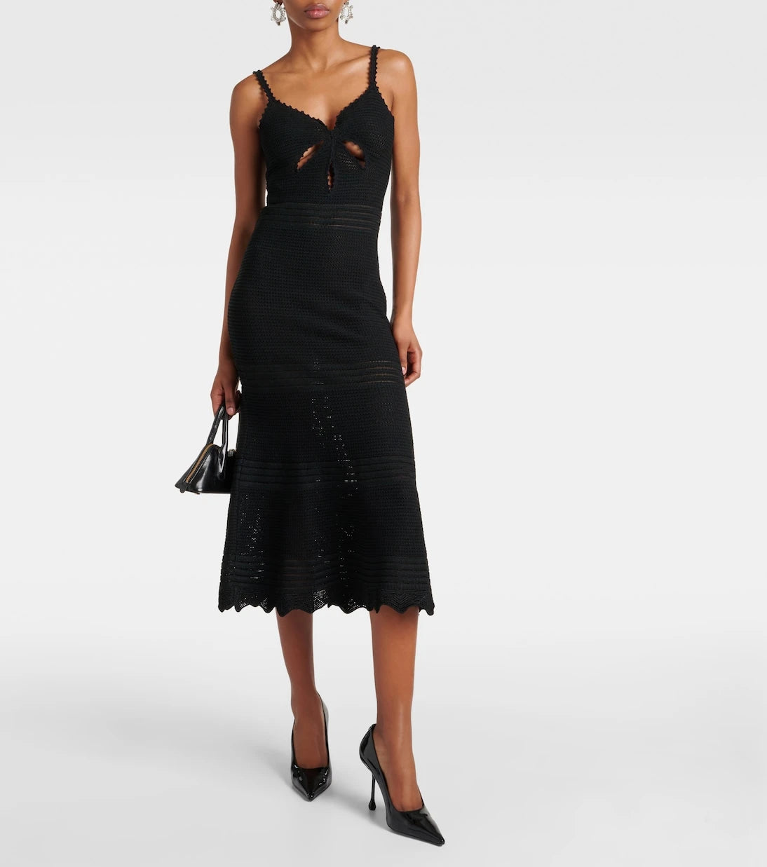 Self-Portrait - Crochet midi dress