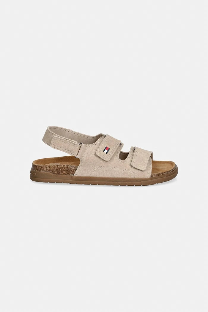 Детски сандали от велур Tommy Hilfiger