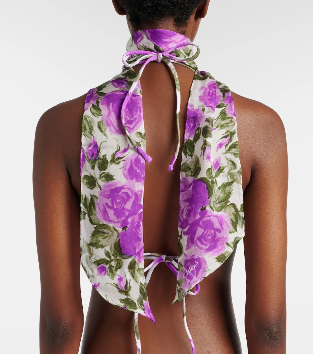 Chloé - Chloé Bloom floral silk scarf