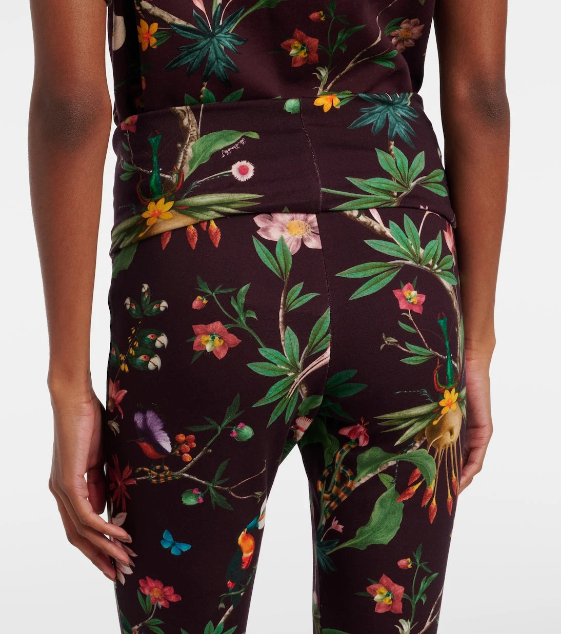 La DoubleJ - Meditation floral cotton-blend flared pants