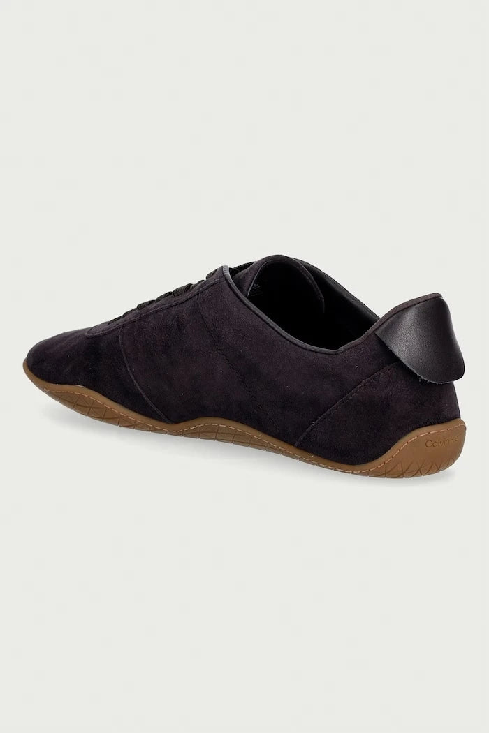 Calvin Klein BALLET SNEAKER LACEUP LTH-SUE kadın süet spor ayakkabı
