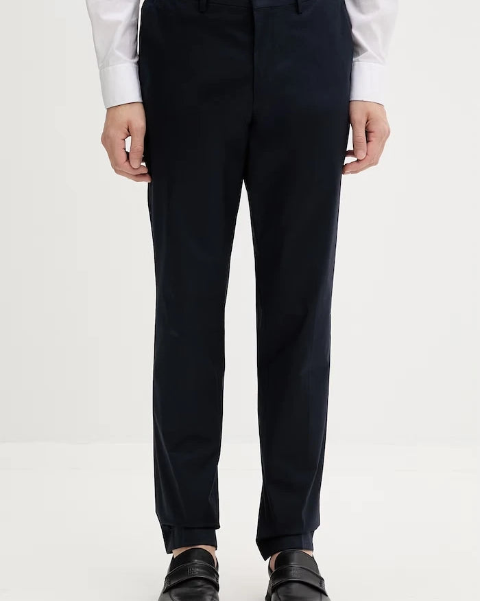 HUGO erkek slim fit pamuklu elastanlı pantolon Hesten253X