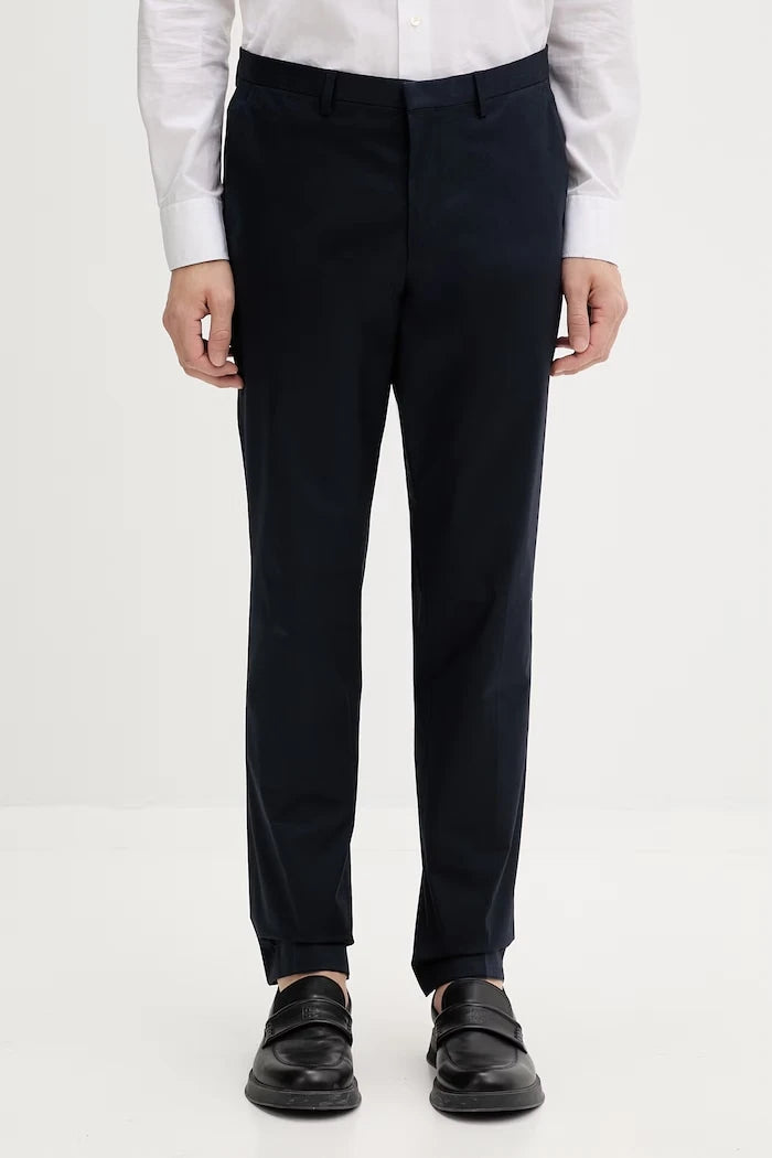 HUGO erkek slim fit pamuklu elastanlı pantolon Hesten253X