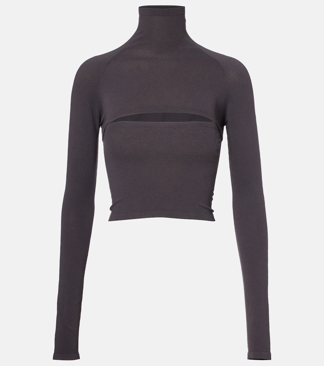 Alaïa - Second-Skin cropped cutout top