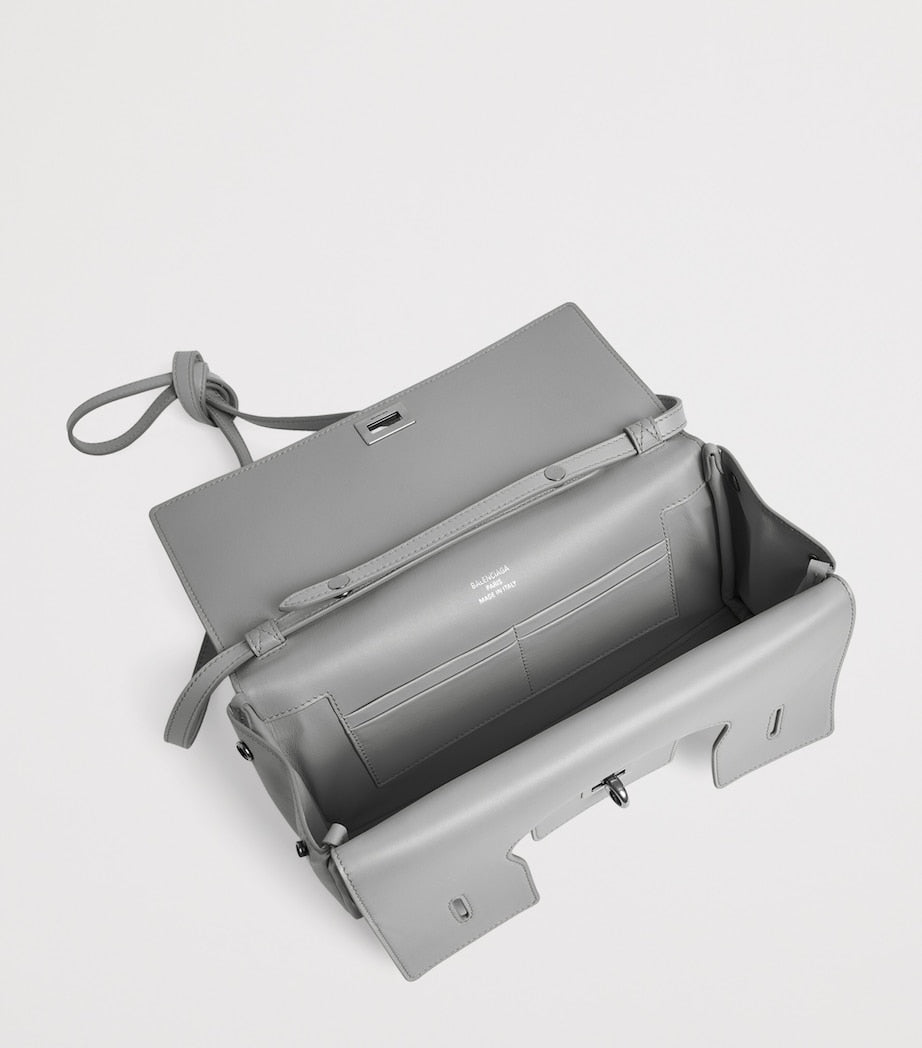 Balenciaga Black Small Calfskin Bel Air Clutch Bag