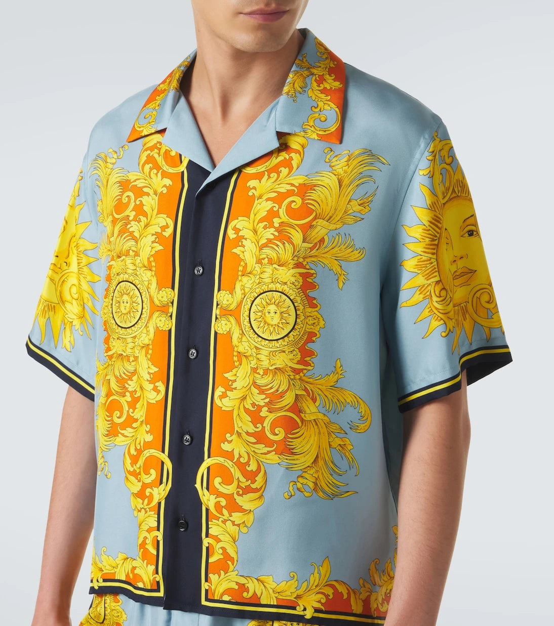 Versace - Printed silk shirt