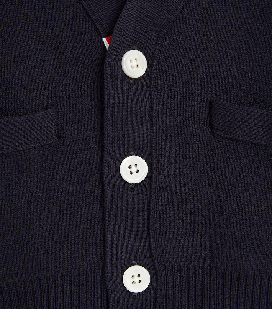 Thom Browne Kids Milano-Stitch 4-Bar Cardigan (2-12 Years)