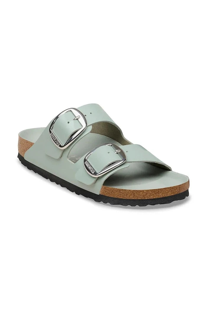 Birkenstock Kadın Deri Düz Tabanlı Arizona Big Buckle Terlik