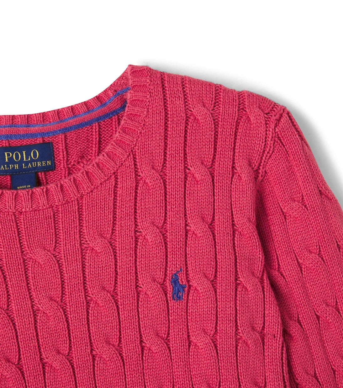 Polo Ralph Lauren Kids - سترة قطنية منسوجة بأسلوب الكابل