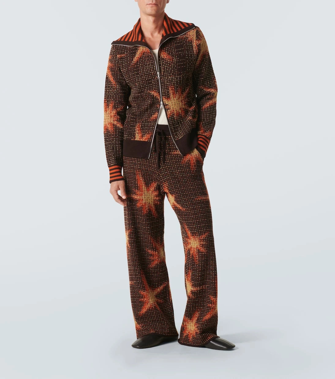Dries Van Noten - Printed wool-blend sweatpants