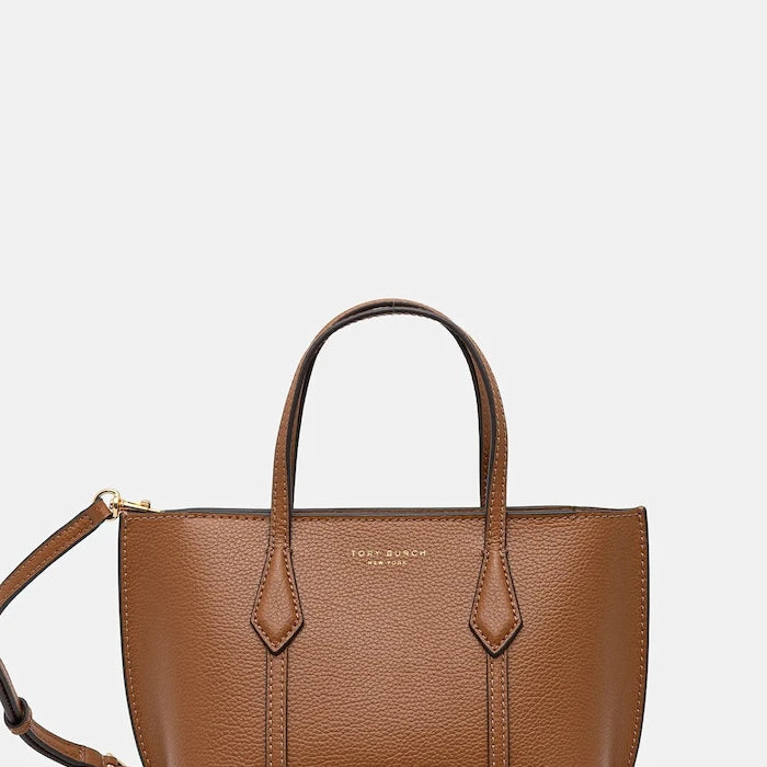 Кожена чанта Tory Burch Perry Mini Tote