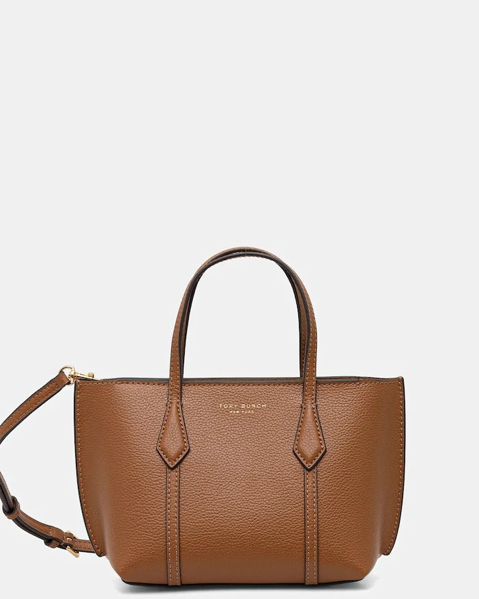 Кожена чанта Tory Burch Perry Mini Tote