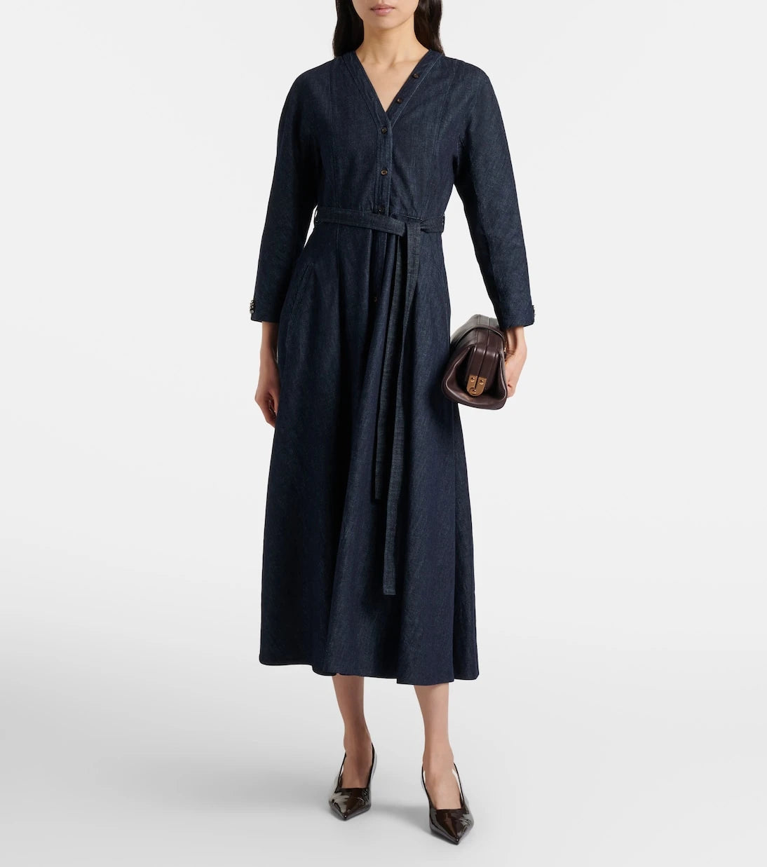 'S Max Mara - Ambra denim wrap dress