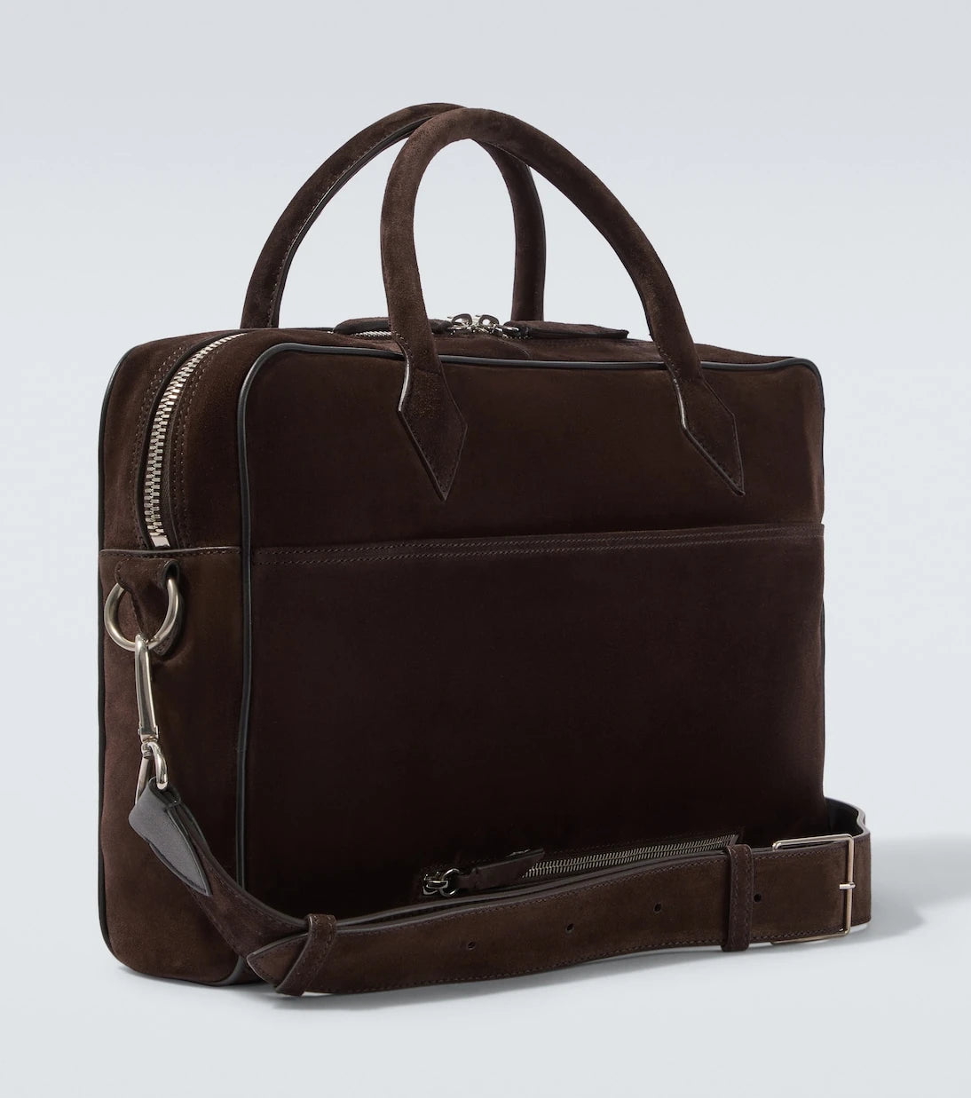 Métier - Closer Slim suede briefcase