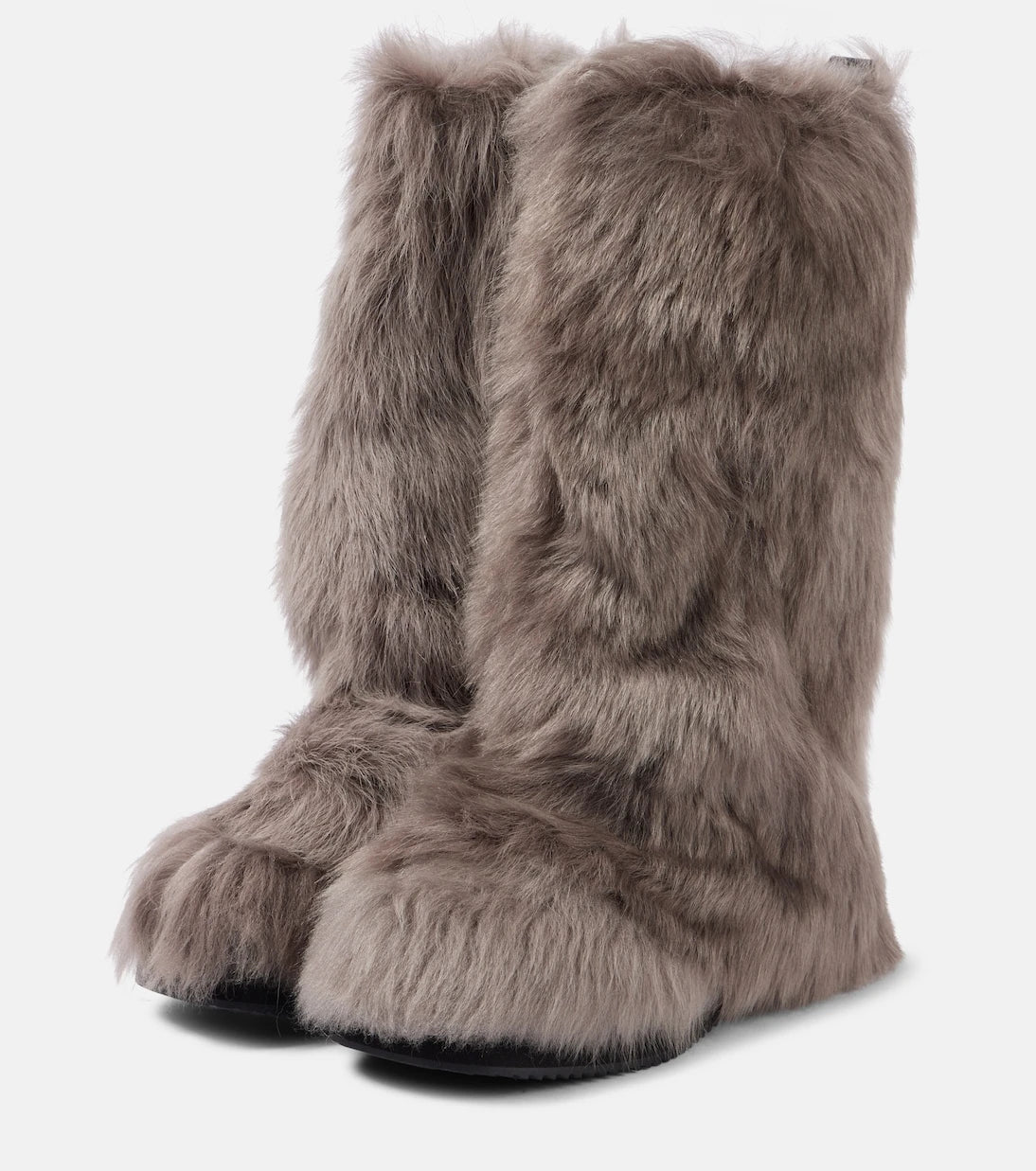 The Attico - Robin shearling knee-high boots
