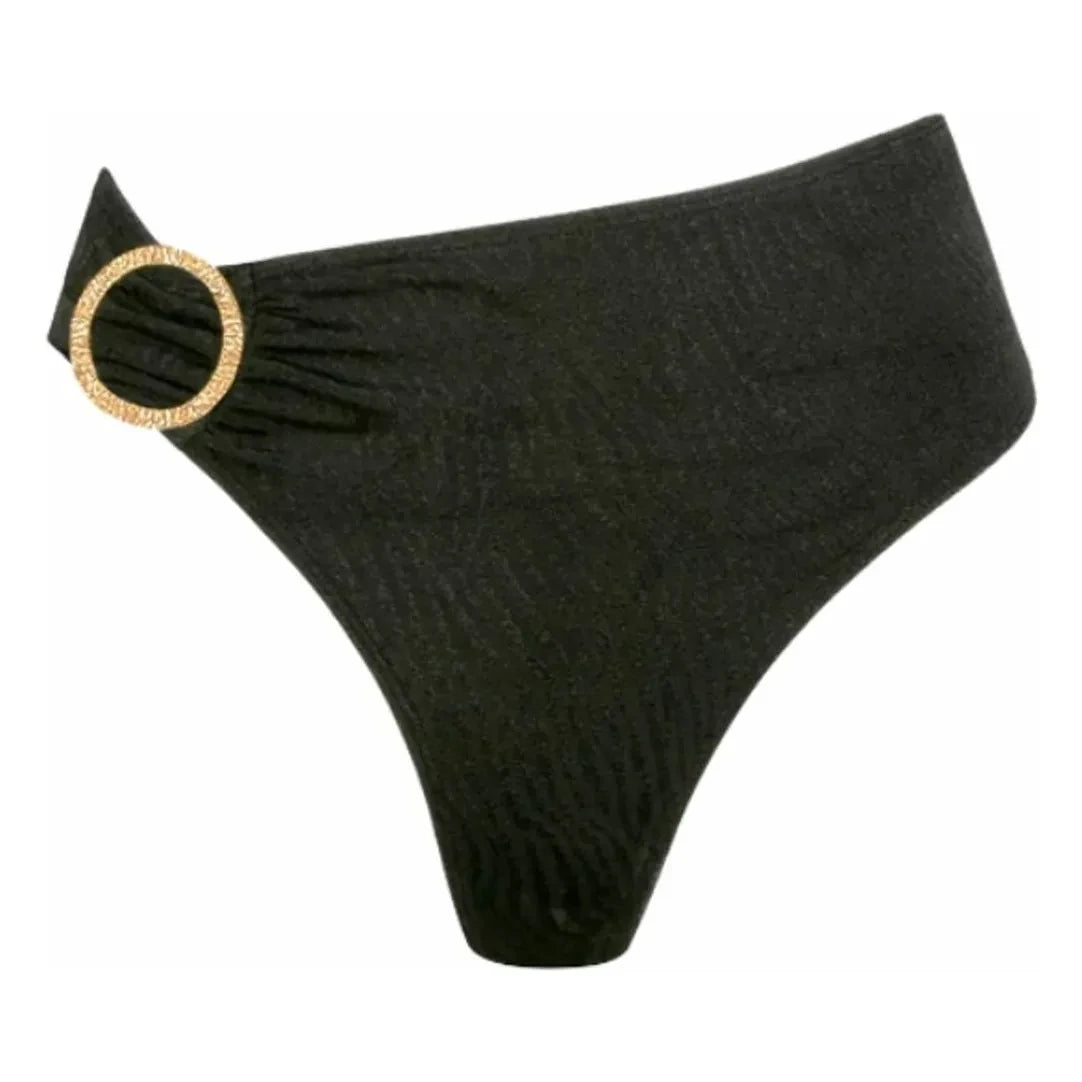 Fresh & Salt - Typha High Waist Swimsuit Bottom Zebra Zebra | Black