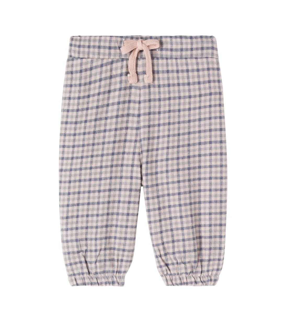 Wheat - Baby Blake checked cotton pants