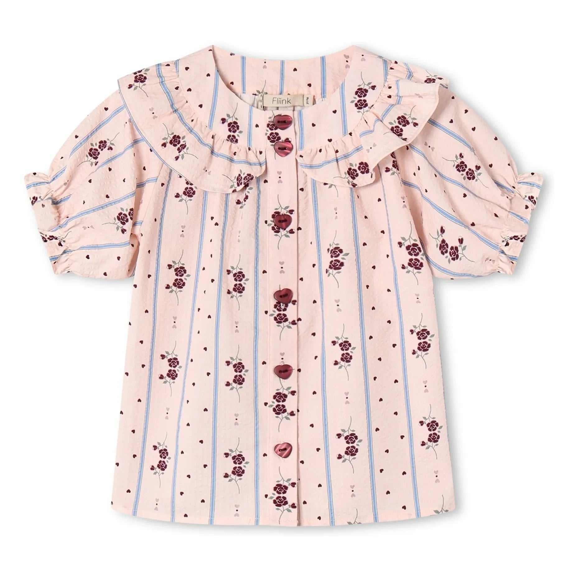 Fliink - Blouse Colombe Volants | Pink