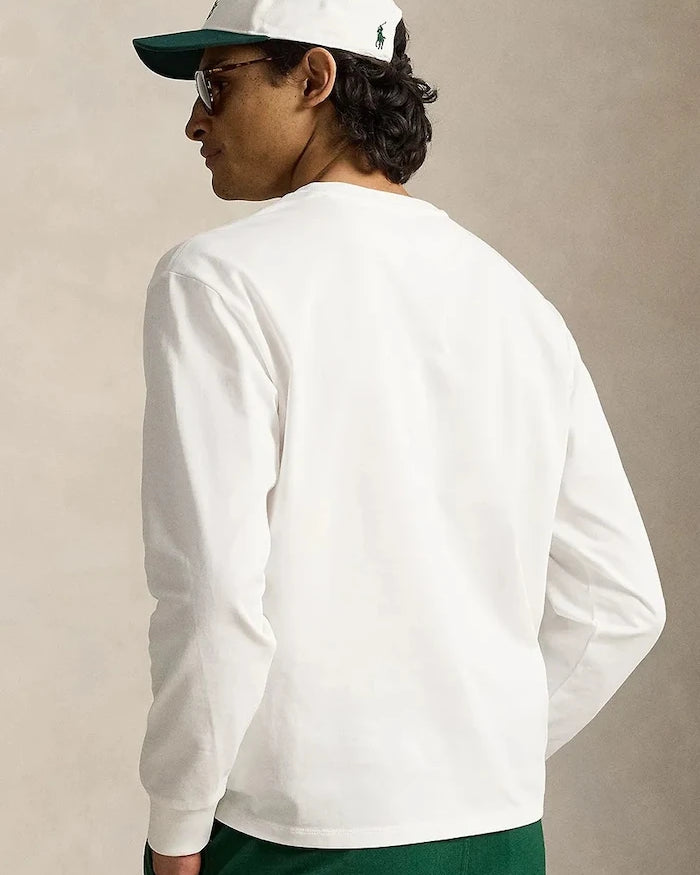 Polo Ralph Lauren erkek pamuklu uzun kollu bluz Wimbledon