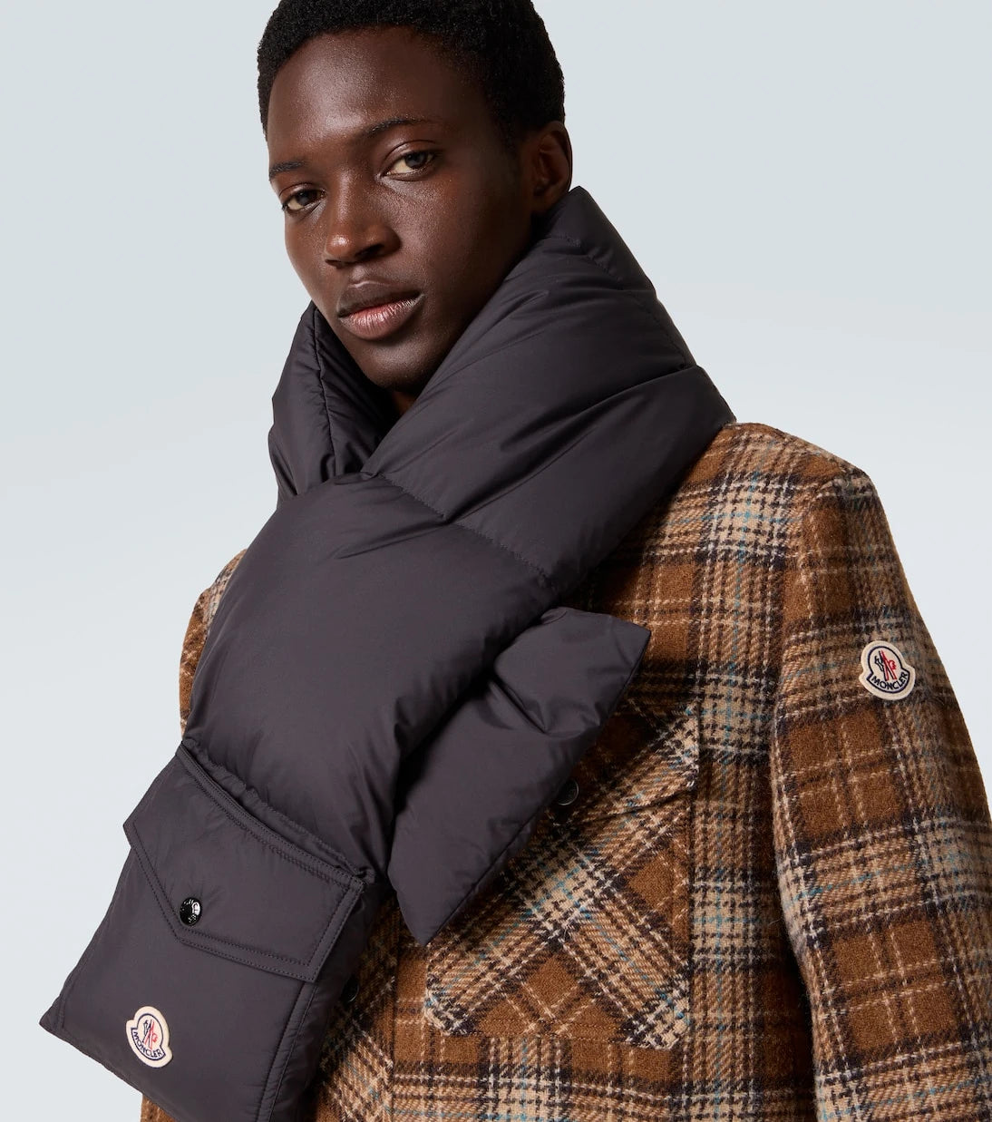 Moncler - Logo quilted down scarf
