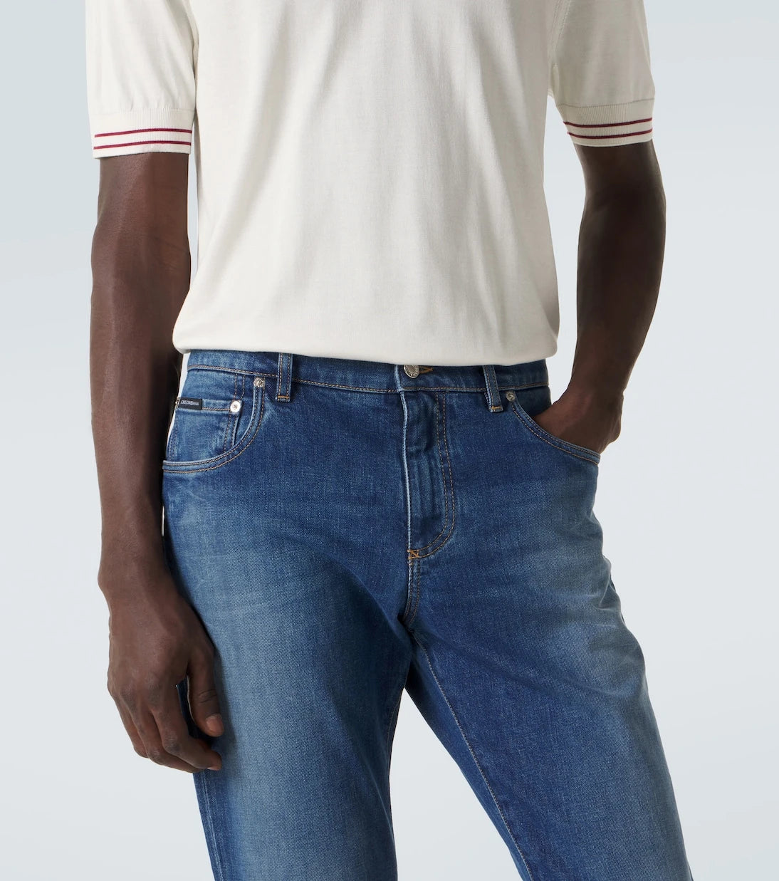 Dolce&Gabbana - Mid-rise slim jeans