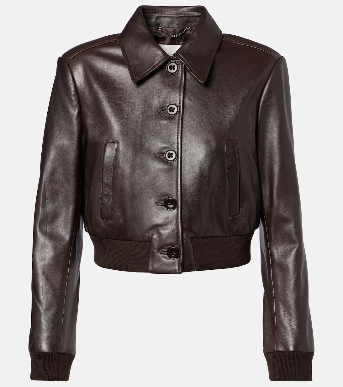 Dorothee Schumacher - Sleek Statement cropped leather jacket