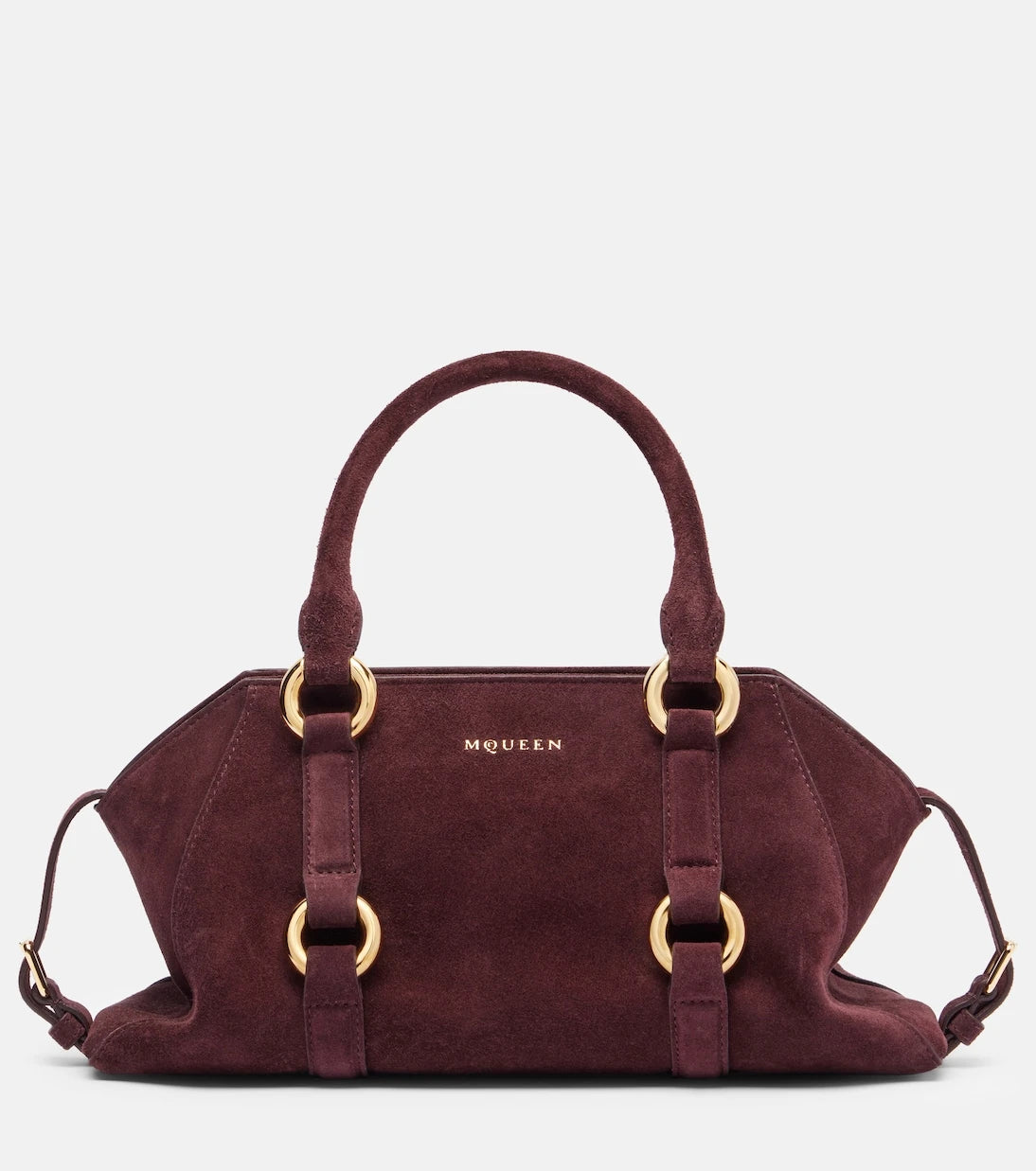 McQueen - Farringdon Small suede tote bag