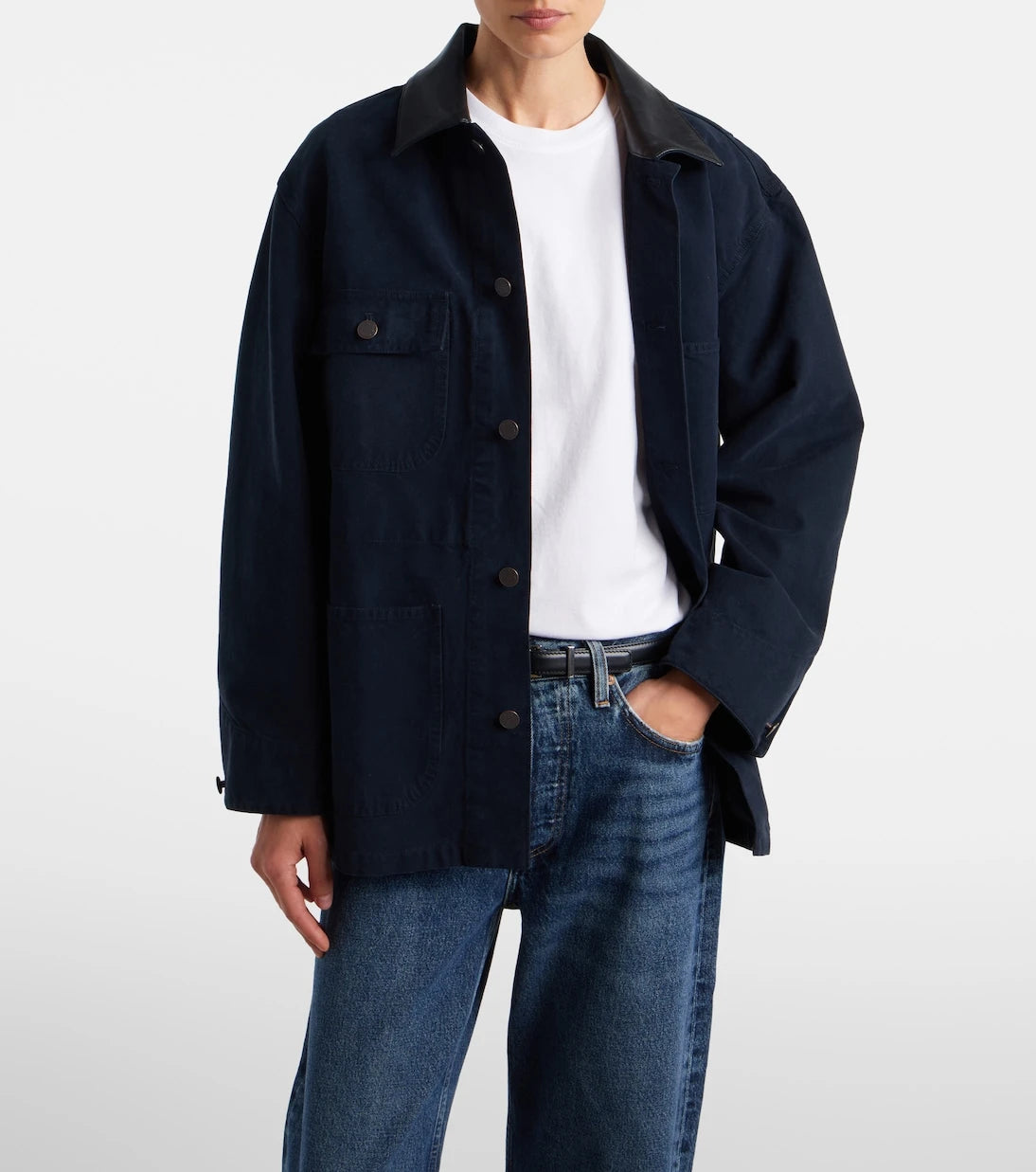 Agolde - Storey gathered cotton jersey T-shirt