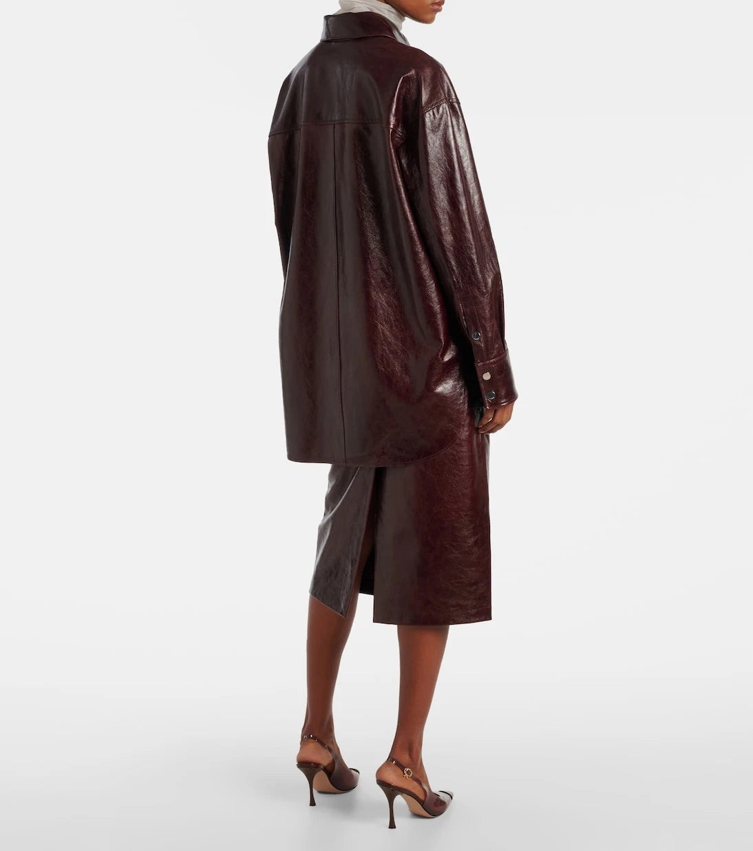 Sportmax - Borel leather overshirt