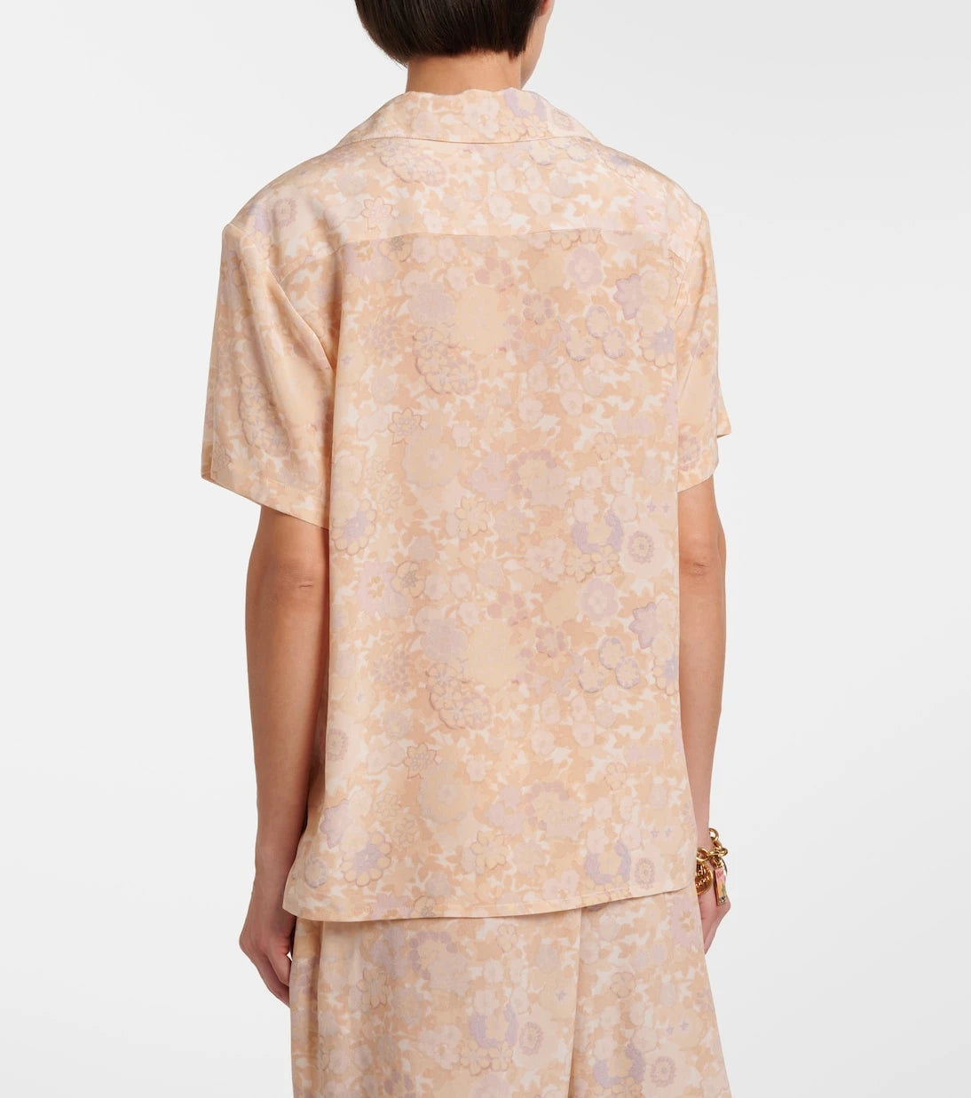 Chloé - Floral silk bowling shirt