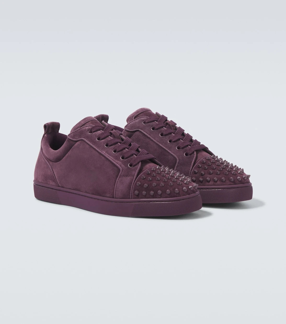 Christian Louboutin - Louis Junior Spikes suede sneakers