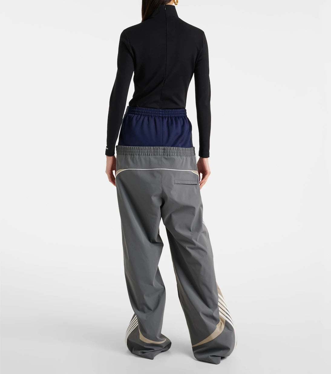 Balenciaga - بنطال رياضي مقطع الأجزاء