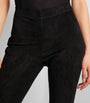 Joseph Black Suede Stretch Leggings