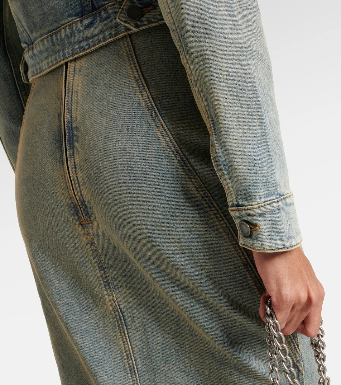 Entire Studios - Cropped denim jacket