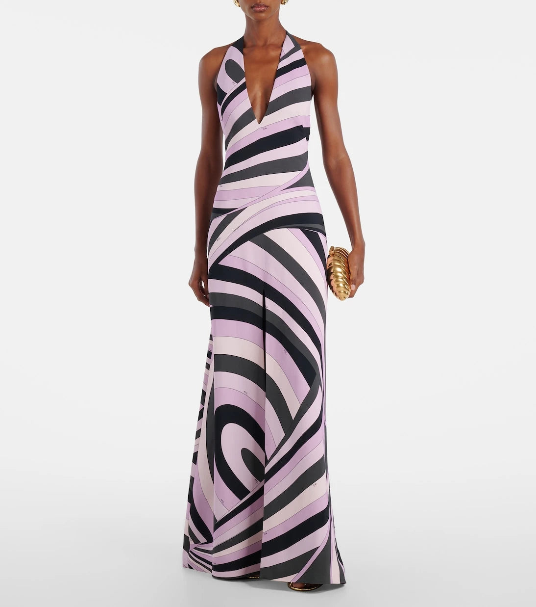 Pucci - Iride halterneck satin gown