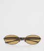 Silver Oval Sardine Sunglasses