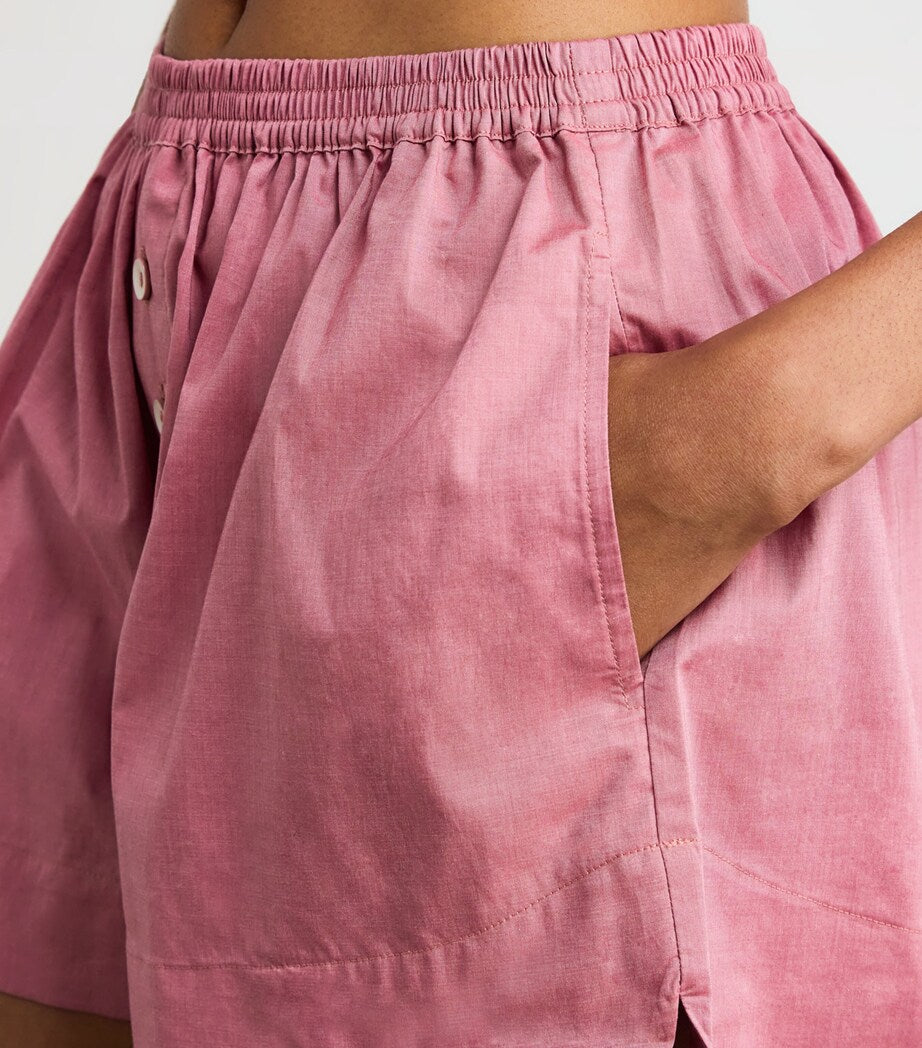 Faithfull the Brand Pink Cotton Lonia Shorts
