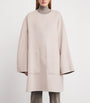 Beige Cashmere Reversible Scarf Coat