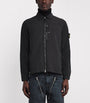Stone Island Black Nylon Compass Oversized Shirt Jacket