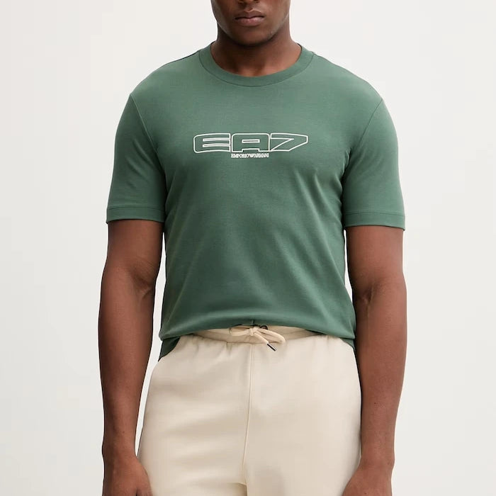 Памучна тениска EA7 Emporio Armani